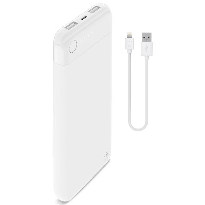 Belkin BoostCharge Power Bank 10K with Lightning Connector - White by Belkin - Refurbished - Excellent condition