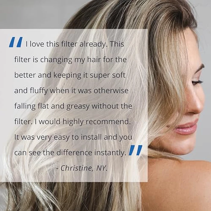 Aquasana Shower Filter for Hair & Skin | Reduces 90% of Chlorine | Handheld Wand Shower Head with 3 Settings | Dermatologist-Recommended | WaterSense Certified | AQ-4105-E by Aquasana - Image 4