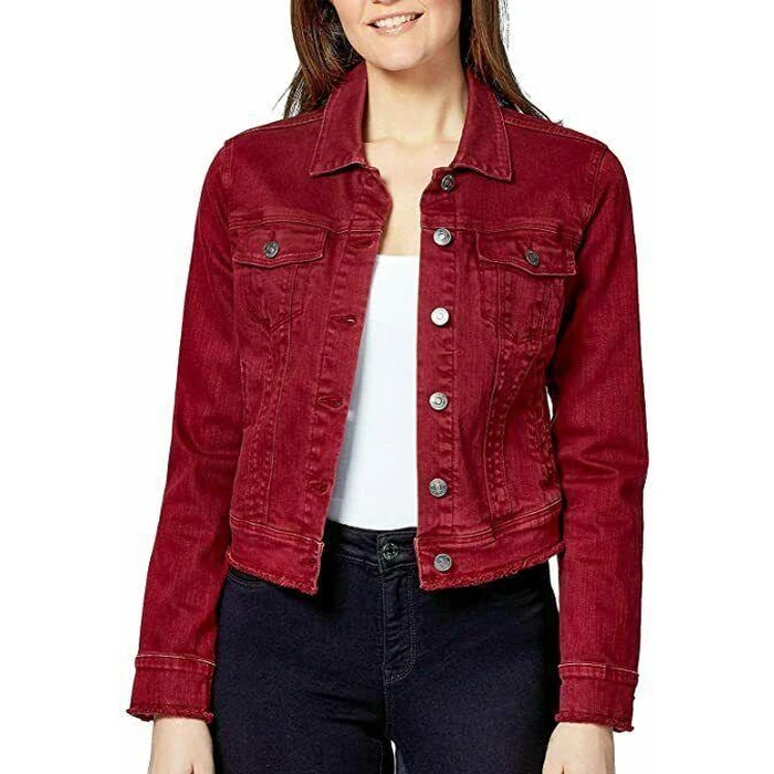 Nine West Jeans Sarah Denim Jacket S - Cabernet by Nine West - Refurbished - Brand New condition