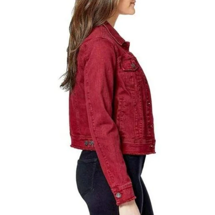 Nine West Jeans Sarah Denim Jacket S - Cabernet by Nine West - Image 2