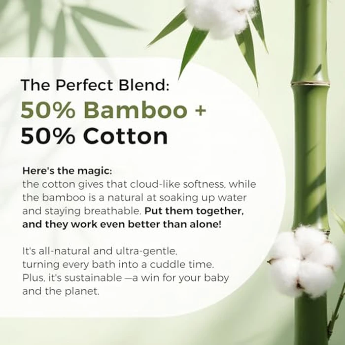 Momcozy Baby Towel with Hooded - Ultra Soft & Absorbent Large Bath Towel Set for Comfort & Gentle on Baby's Skin - Shower Gift & Bath Essential & Baby Registry Search for Newborn,Infant,Toddler,Kids by Momcozy - Image 7