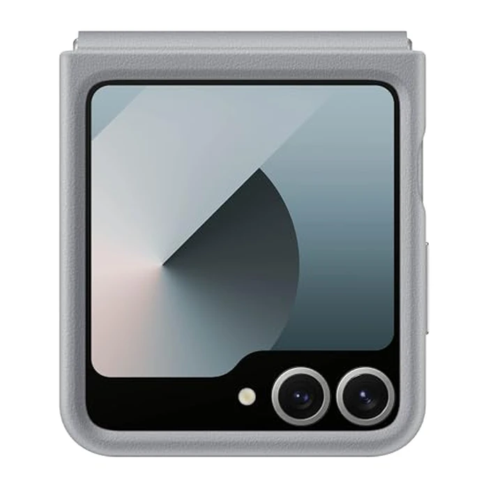 Samsung Galaxy Z Flip 7 FE, Flip 6 Kindsuit Phone Case, Protective Cover with Leather-Like Finish, Hinge Protector, Soft Inner Lining, US Version, Gray by Samsung - Used - Like New condition - US$11.70