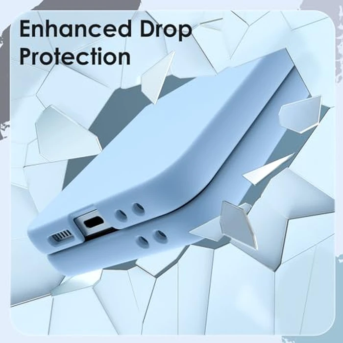 JETech Case ONLY for Galaxy Z Flip7FE 2025 / Z Flip 6 2024 with Ring, Hard PC Slim Shockproof Anti-Scratch Protective Phone Cover (Blue) by JETech - Image 4