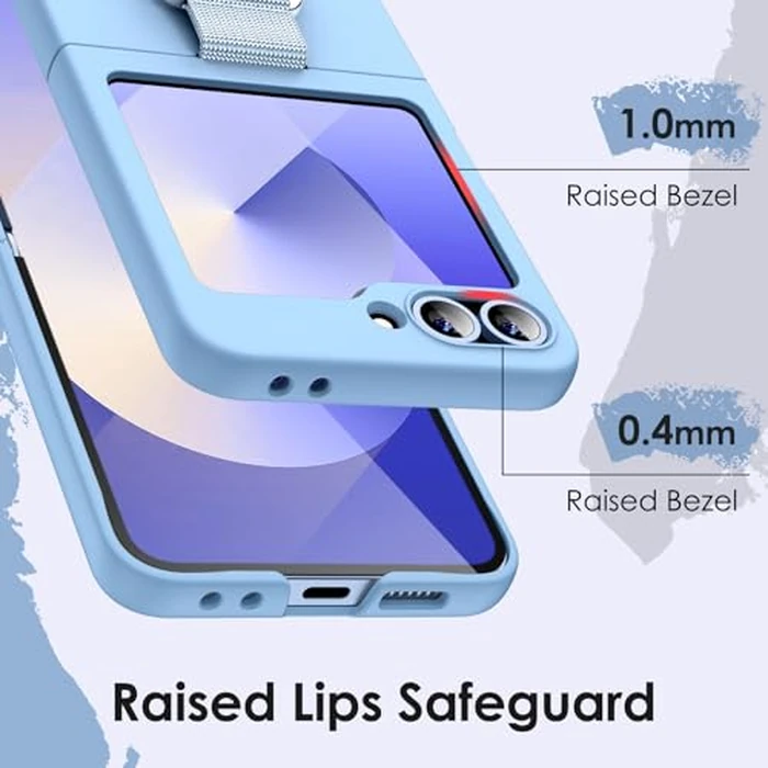 JETech Case ONLY for Galaxy Z Flip7FE 2025 / Z Flip 6 2024 with Ring, Hard PC Slim Shockproof Anti-Scratch Protective Phone Cover (Blue) by JETech - Image 6