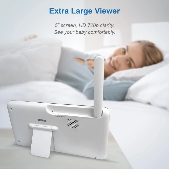 Vtech 5" Inch Smart Wi-Fi Monitor Pan and Tilt Monitor RM5764HD - White by Vtech - Image 3