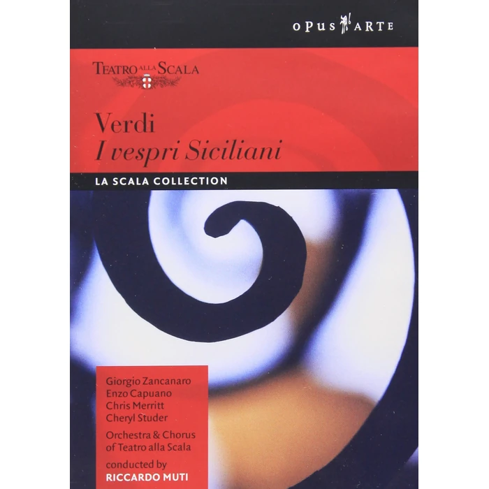 Verdi - I Vespri Siciliani / Merritt, Studer, Furlanetto, Zancanaro, Musinu, Banditelli, Gavazzi, Muti, La Scala Opera by Sheva Collection - Used - Good condition - US$8.91