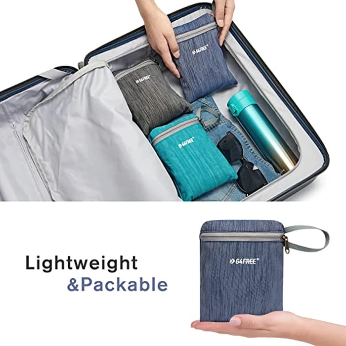 G4Free 10/15L Small Rucksack Foldable Backpack Lightweight Packable Daypack Travel Outdoor Hiking Shoulder Bag, Dark Blue, 10Liters by G4Free - Image 6
