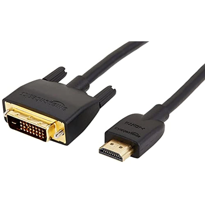 Amazon Basics HDMI to DVI Adapter Cable, Bi-Directional 1080P, Gold-Plated, 3 ft/0.9 m, Black, 10-Pack by Amazon Basics - Used - Like New condition - US$20.57