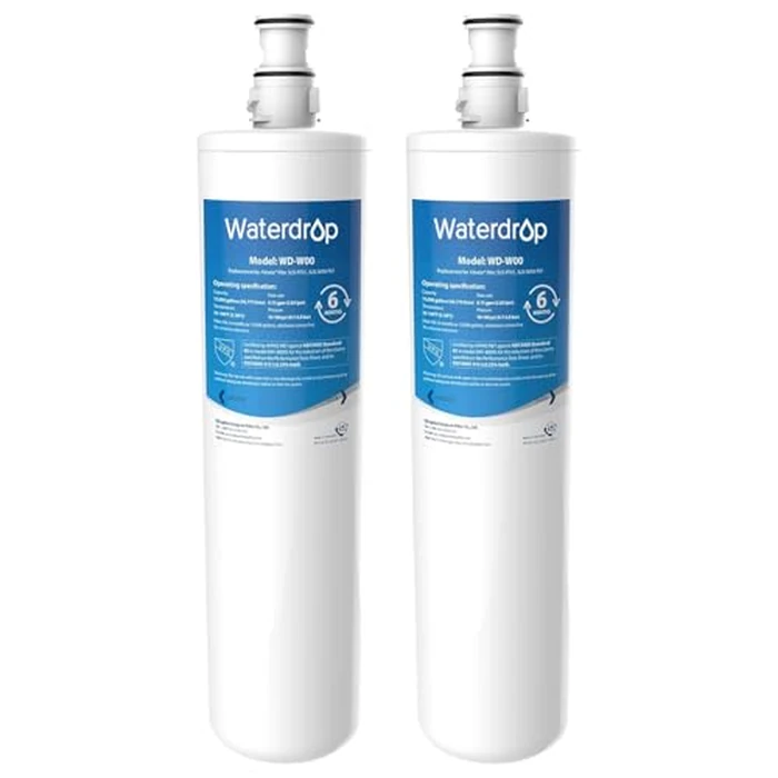 Waterdrop 3US-MAX-F01 Replacement Filter, Replacement for Filtrete(R) 3US-PF01, 3US-PS01, Maximum 3US-MAX-S01, Aqua-Pure C-Cyst-FF, Manitowoc K-00337, K-00338, NSF/ANSI 42 Certified, Pack of 2 by Waterdrop - Used - Very Good condition