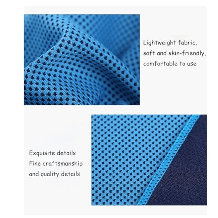 AEIMIAIDE 5 Pack Cooling Towel, Ice Towel,with Portable Towel Silicone Bag, Breathable Sweat Absorbent Cool Towel for Fitness, Running, Hiking and Other Outdoor Sports by AEIMIAIDE - Image 5