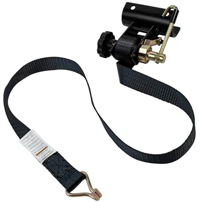 UMIRO 4-Pack Ladder Rack Ratchet Straps with J-Hook, 2" Black Round Tube Mount, 1.5" Wide x 7.5' Long Black Retractable Ratchet Tie Down Strap Roof Rack, 500 lbs Load Cargo Buckle Rack Lock Strap by UMIRO - Image 6