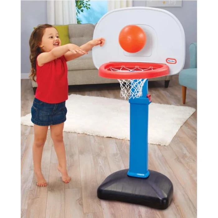 Little Tikes Easy Score Basketball Set, Blue, 3 Balls - Amazon Exclusive, 23.75 x 22 x 61 inches by Little Tikes - Used - Very Good condition - US$35.19