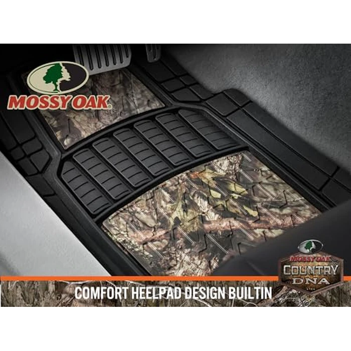 Mossy Oak Camo Trimmable Floor Mats - All Weather Protection - Trim to Fit for Car, SUV, Van, Trucks - Official Licensed Product (4 Pcs) by Mossy Oak - Image 3