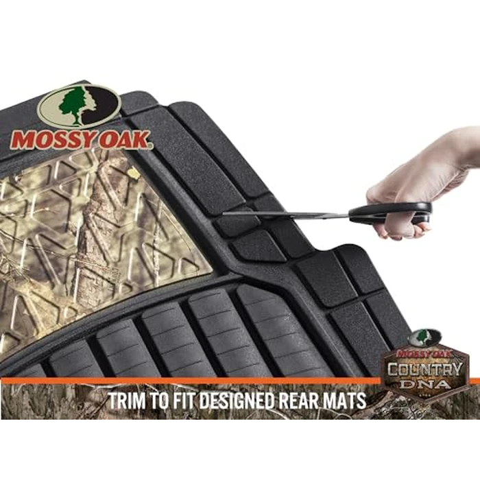 Mossy Oak Camo Trimmable Floor Mats - All Weather Protection - Trim to Fit for Car, SUV, Van, Trucks - Official Licensed Product (4 Pcs) by Mossy Oak - Image 6