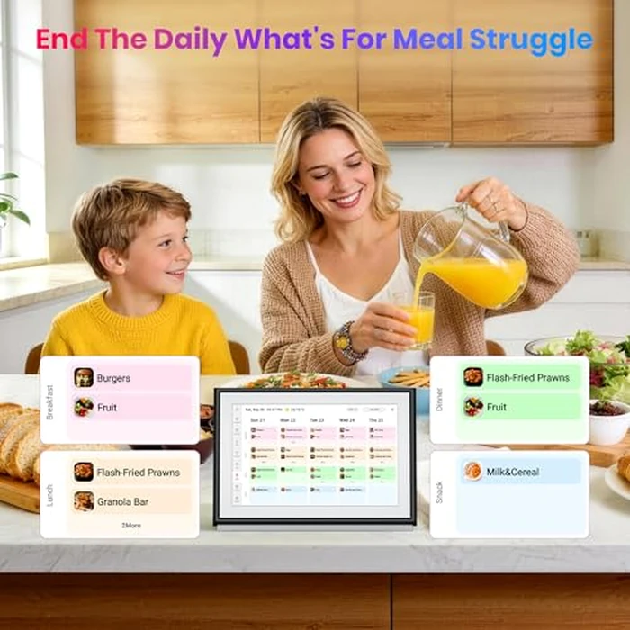 BIGASUO 10.1" Digital Calendar, Smart Touchscreen Interactive Display, Electronic Organizer for Monthly, Weekly & Daily Agenda, Chore Chart, Meal Planner, To Do List, Family Schedules, Picture Frame by BIGASUO - Image 5