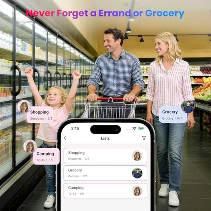 BIGASUO 10.1" Digital Calendar, Smart Touchscreen Interactive Display, Electronic Organizer for Monthly, Weekly & Daily Agenda, Chore Chart, Meal Planner, To Do List, Family Schedules, Picture Frame by BIGASUO - Image 6