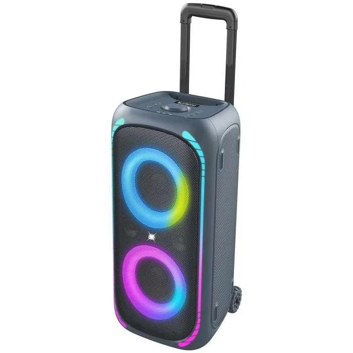 onn. 100094813 Bluetooth Wireless Speaker with Multicolour LED Lighting - Black by onn. - Image 2