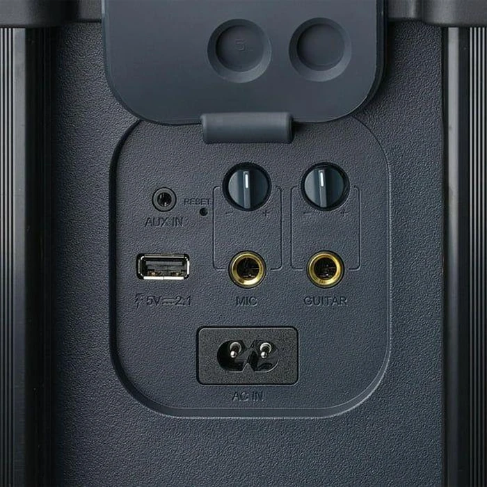 onn. 100094813 Bluetooth Wireless Speaker with Multicolour LED Lighting - Black by onn. - Image 3