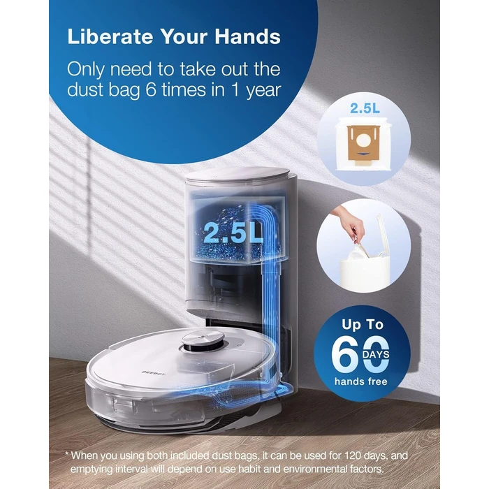 Ecovacs Deebot T9+ Robot Vacuum and Mop - White by Ecovacs - Image 4