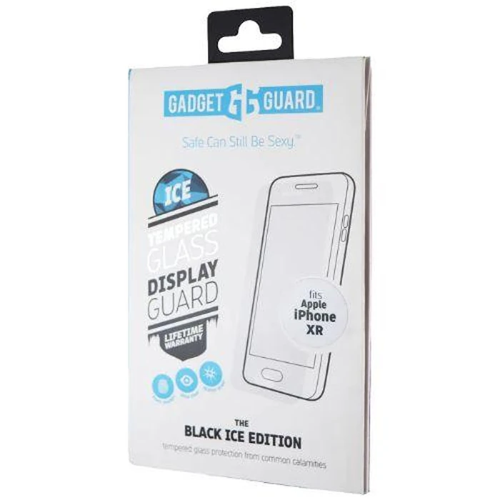 GadgetGuard Black Ice Tempered Glass Screen Protector for iPhone XR - Clear by GadgetGuard - Refurbished - Brand New condition - US$8.28