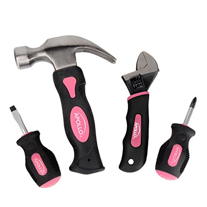 Apollo Precision Tools DT0240P Stubby Set, Pink, 4-Piece, Donation Made to Breast Cancer Research by Apollo - Used - Very Good condition - CA$17.84