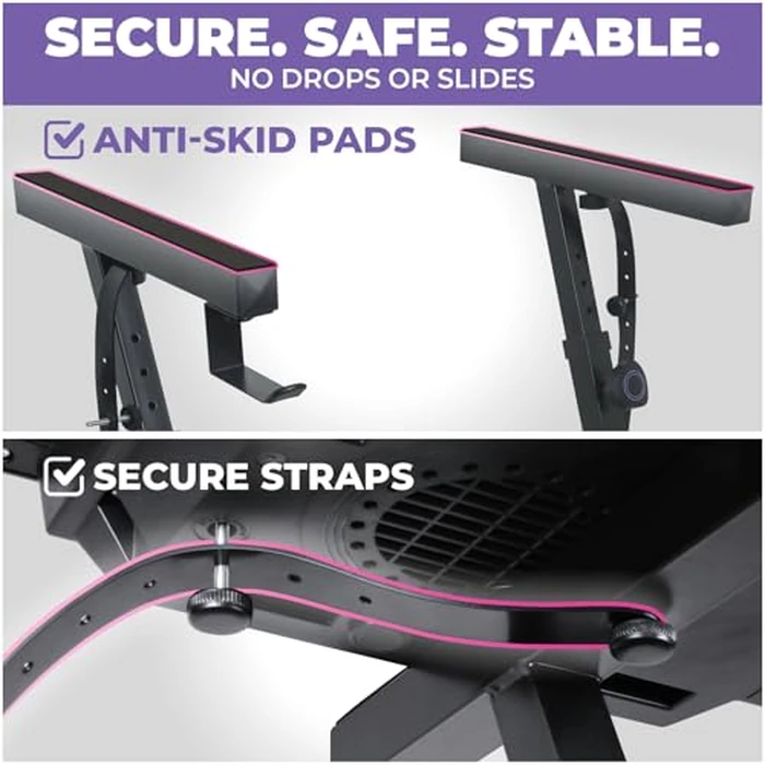 Liquid Stands Piano Keyboard Stand - Z Style Adjustable and Portable Heavy Duty Music Stand for Kids and Adults -Fits 54-88 Key Electric Pianos - Sturdy Musical Keyboard Stand (Black) by Liquid Stands - Image 4