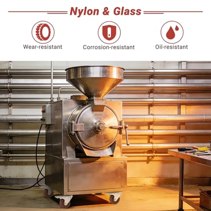 Nefish 3 Inch Casters Wheels, Heavy Duty Casters Set of 4, Durable Castor Wheels with Brake 1800 LBS, High Temperature Casters Glass Filled Nylon Wheels for Workbench, Industrial (-40 degreesF to + 475 degreesF) by Nefish - Image 6