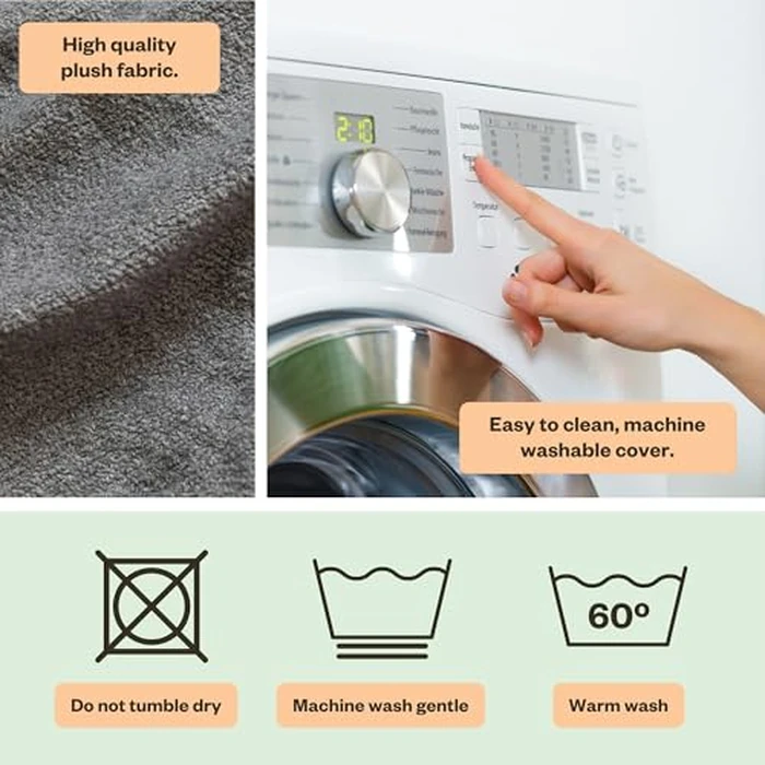 My Brest Friend Deluxe Nursing Pillow Cover - Slipcovers for Baby - Adjustable Fit, Easy Care, Durable - Original Nursing Pillow Not Included, Dark Grey by My Brest Friend - Image 6