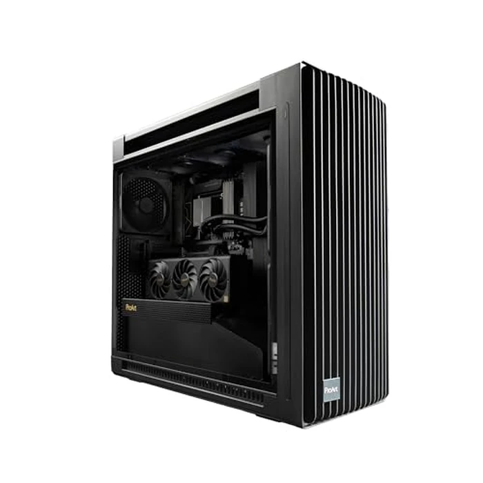 ASUS ProArt PA602 E-ATX PC Case 420mm Radiator Support, Dual 200mm Built-in Fans, Front Panel IR dust Indicator, Power Lock Latch, Tool-Less PCIe mounting & GPU Holder, 20Gbps USB-C Front I/O by ASUS - Image 2
