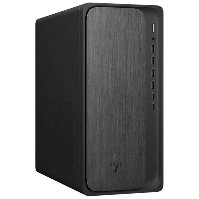 HP OmniDesk M02-0029 Desktop AI PC - AMD Ryzen 7 8700G 4.2GHz - 1TB - Gray Wood - 16GB RAM by HP - Image 3