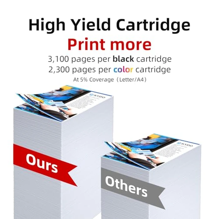 054H Toner Cartridge Replacement for Canon 054H 054 H CRG-054 Work with Canon MF642Cdw Toner Cartridges, Color imageCLASS MF644Cdw LBP622Cdw MF641Cdw Laser Printer Toner (4 Pack) by Skydo - Image 3