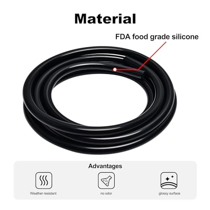 EVIL ENERGY 5/32 Silicone Vacuum Tubing Hose Line 10FT 130PSI Max Pressure Black (4mm ID) by EVIL ENERGY - Image 4