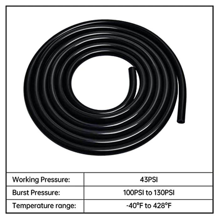 EVIL ENERGY 5/32 Silicone Vacuum Tubing Hose Line 10FT 130PSI Max Pressure Black (4mm ID) by EVIL ENERGY - Image 5