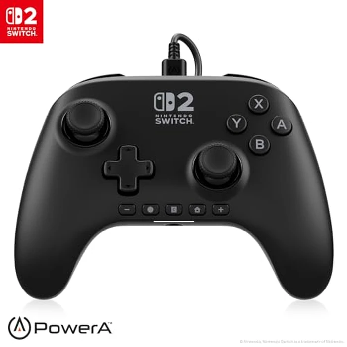 PowerA Advantage Wired Controller for Nintendo Switch 2 - Black, Officially Licensed, Hall Effects, Mappable Buttons, Pro Controller, C Button, On-board Audio Controls by Power A - Image 1