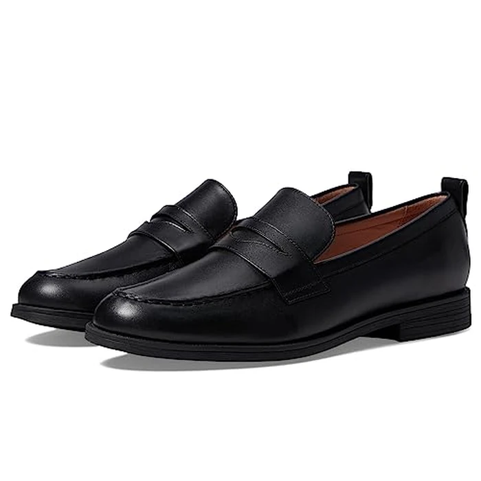 Cole Haan Women's Stassi Penny Loafer, Black Leather, 7-C US by Cole Haan - Image 2