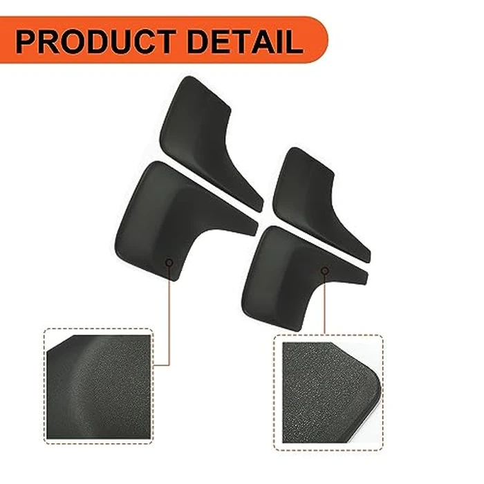 ECOTRIC Mud Flaps Splash Guards Compatible with 2001-2014 Chevy Chevrolet Silverado/Avalanche/Suburban/Tahoe W/O Fender Flares Replacement for 19213393 19213391 4Pcs Front and Rear Mudguards Mudflaps by ECOTRIC - Image 7