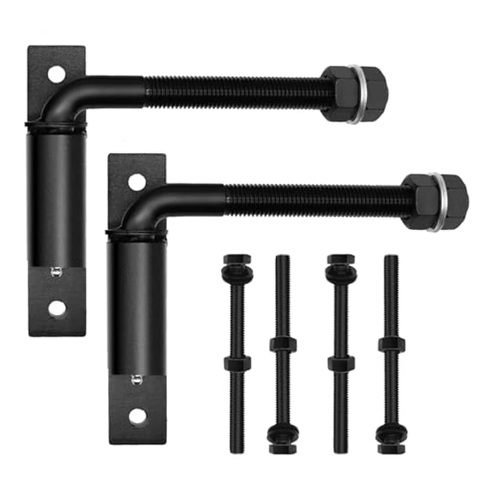Heavy Duty 3/4" J-Bolt Gate Hinge, 7 Inch Adjustable Hinge, Supports Up to 1100 lbs, Weld-On Design for Wooden & Metal Gates, Farm Fence, Driveway Use (2 Pack) by JEXIFY - Used - Very Good condition