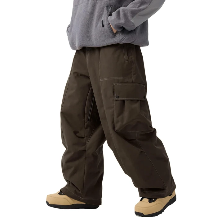 GSOU SNOW Womens Mens Snowboard Pants Baggy Ski Snow Pants Loose Cargo Sport Outdoor Insulation Waterproof by GSOU SNOW - Image 1
