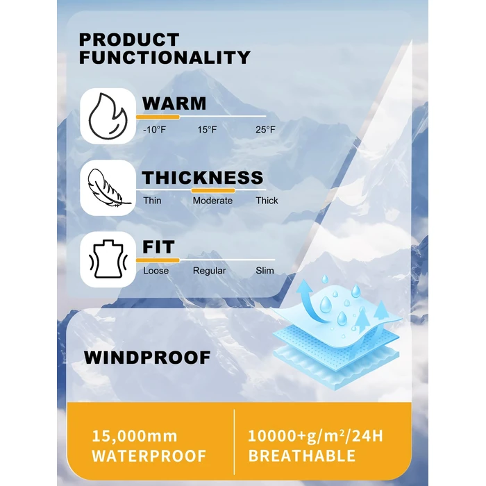 GSOU SNOW Womens Mens Snowboard Pants Baggy Ski Snow Pants Loose Cargo Sport Outdoor Insulation Waterproof by GSOU SNOW - Image 6