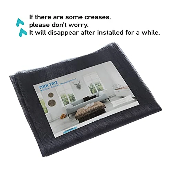 TOOLTRIZ Windows Screen and Screen Door Replacement, 48"x118" Durable Fiberglass Screen Mesh - Screen & Sliding Screen Door Repair for Patio & Window by TOOLTRIZ - Image 7