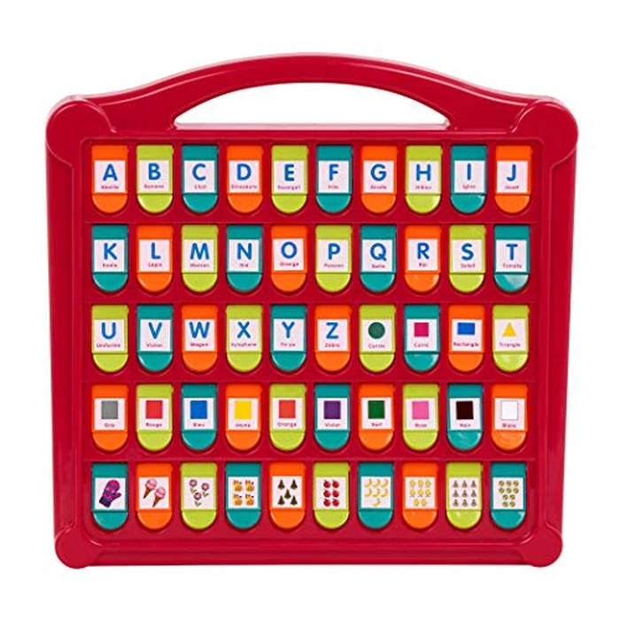 Battat - Alphabet Cache-Cache - French Alphabet Toy for Learning - 50 Pop-Up Flaps - Letters, Words, Numbers, Colors, Shapes - Educational Toy for Toddlers, Kids - 3 Years + by Battat - Used - Like New condition - US$6.67