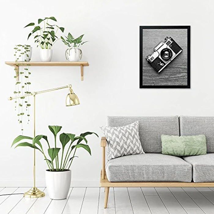 Americanflat 16x20 Picture Frame with Polished Plexiglass - Black Picture Frame - Wide Photo Frames Made of Engineered Wood for Vertical or Horizontal Wall Display - Epic Collection - Black by Americanflat - Image 4