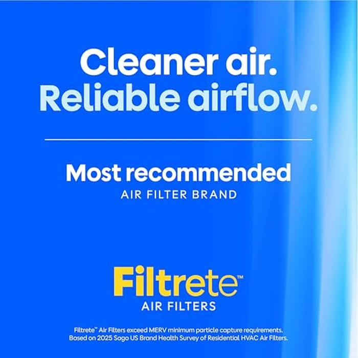 Filtrete 12x12x1 AC Furnace Air Filter, MERV 11, MPR 1000, Micro Allergen Defense, 3-Month Pleated 1-Inch Electrostatic Air Cleaning Filter, 2 Pack (Actual Size 11.81 x 11.81 x 0.81 in) by Filtrete - Image 4