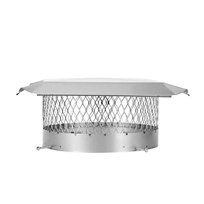 Draft King SS14U 14" Round Bolt-On Stainless Steel Single Flue Chimney Cap by HY-C - Used - Like New condition - CA$113.61