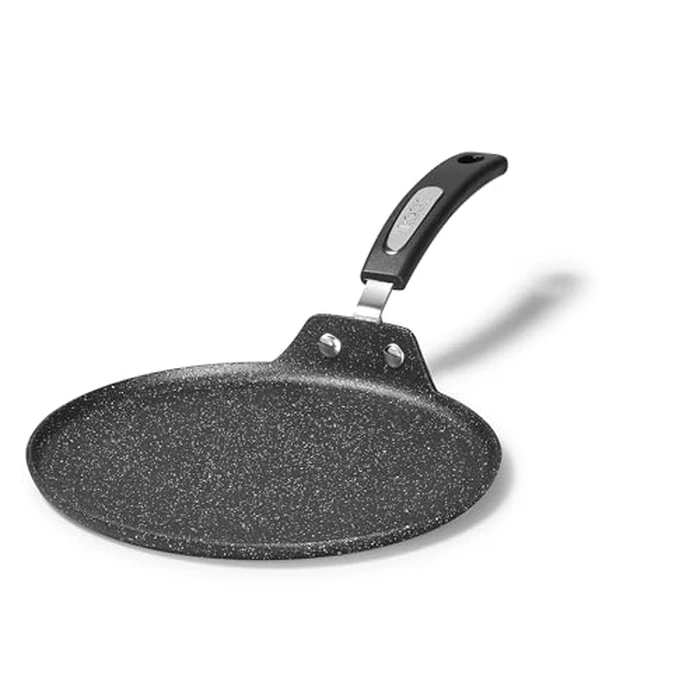 Starfrit The Rock 26cm (10") Non-Stick Multi Pan - Tawa - Durable Forged Aluminum - Induction Ready - Oven Safe - PFOA Free - Easy to Clean - Black by Starfrit - Used - Like New condition - CA$17.08