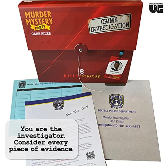 Murder Mystery Party Case Files: Killer Startup for 1 or More Players Ages 14 and Up by Murder Mystery Party - Image 2