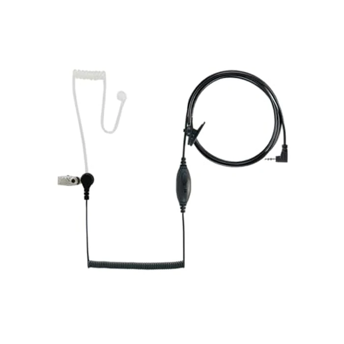 Cobra GA-SV01 Surveillance Walkie Talkie Headset Microphone, Compatible with all Cobra MicroTalk Two-Way Radios, Silicone Ear Tip, Black by COBRA - Image 1