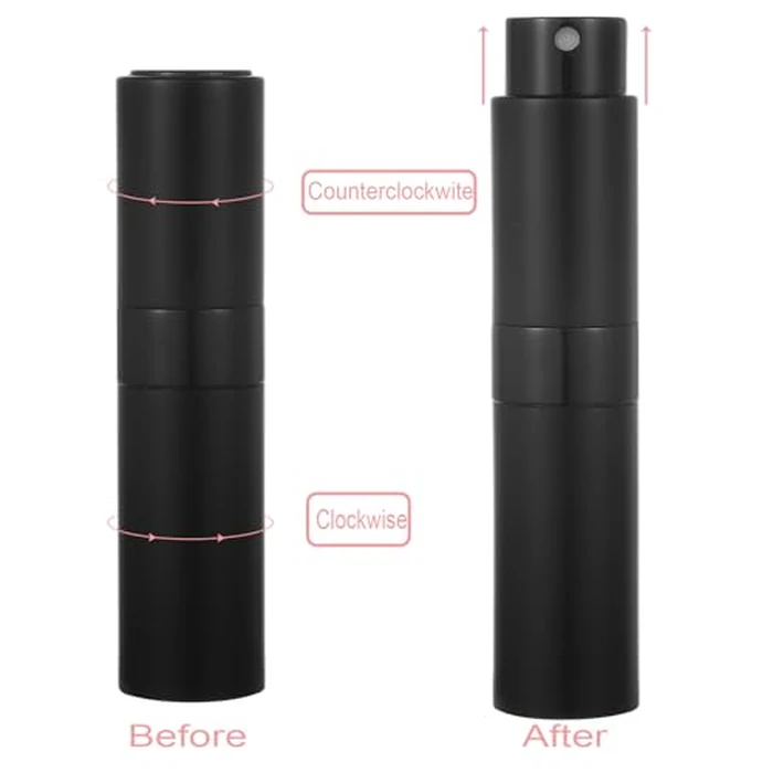 YWG Stone 8ml Portable Mini Perfume Atomizer bottles, Empty Refillable Spray Bottle with 3 Types of Refill Tools, Pocket Travel Perfume Sample Bottles 3pack by YWG Stone - Image 3