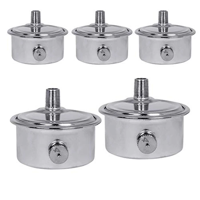 Midline Valve HBW-DB18-5 Steam Air Vent #C Heat Regulator Valve; Angle Mount; 1/8 in. NPT; Chrome Plated Steel (5 Pack) by Midline Valve - Used - Acceptable condition - US$31.40