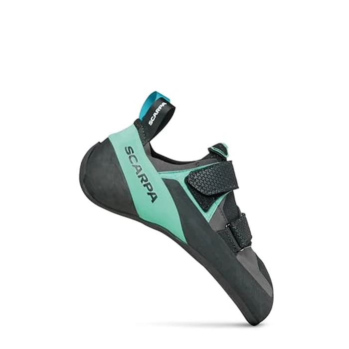 SCARPA Arpia V LV Rock Climbing Shoes for Gym Bouldering & Sport Climbing - Shark/Aqua - 9-9.5 Women/8-8.5 Men by SCARPA - Used - Like New condition